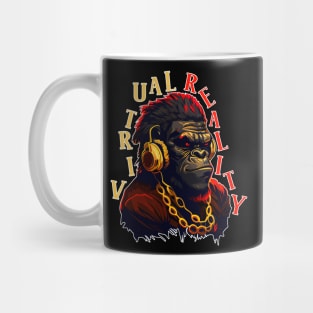 VR Virtual Reality Monkey Player Gamer Gorilla Gift Mug